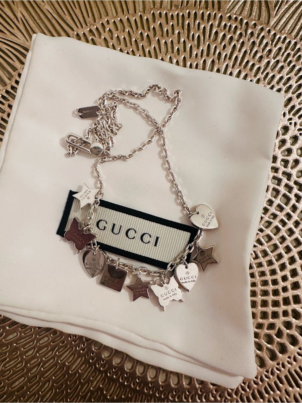 Gorgeous authentic Gucci multi charm necklace